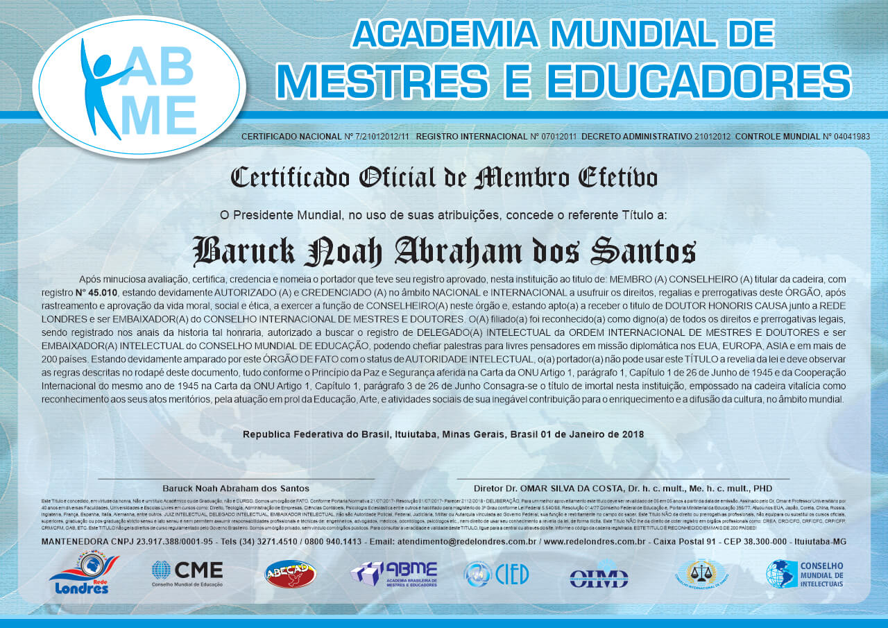 certificado internacional