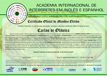 certificado internacional