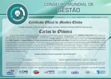 certificado internacional