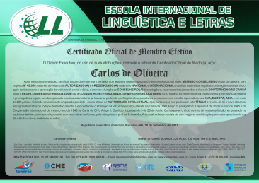 certificado internacional