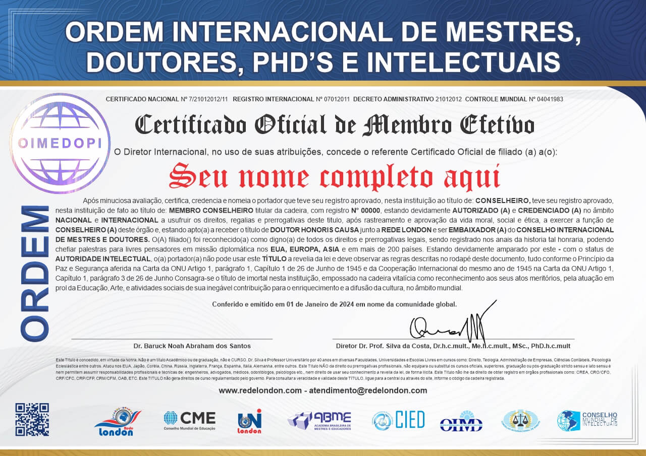 certificado internacional